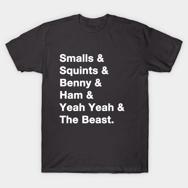 Sandlot Names white T-Shirt by IdenticalExposure